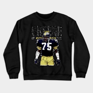 Joe Greene Pittsburgh Sketch Crewneck Sweatshirt